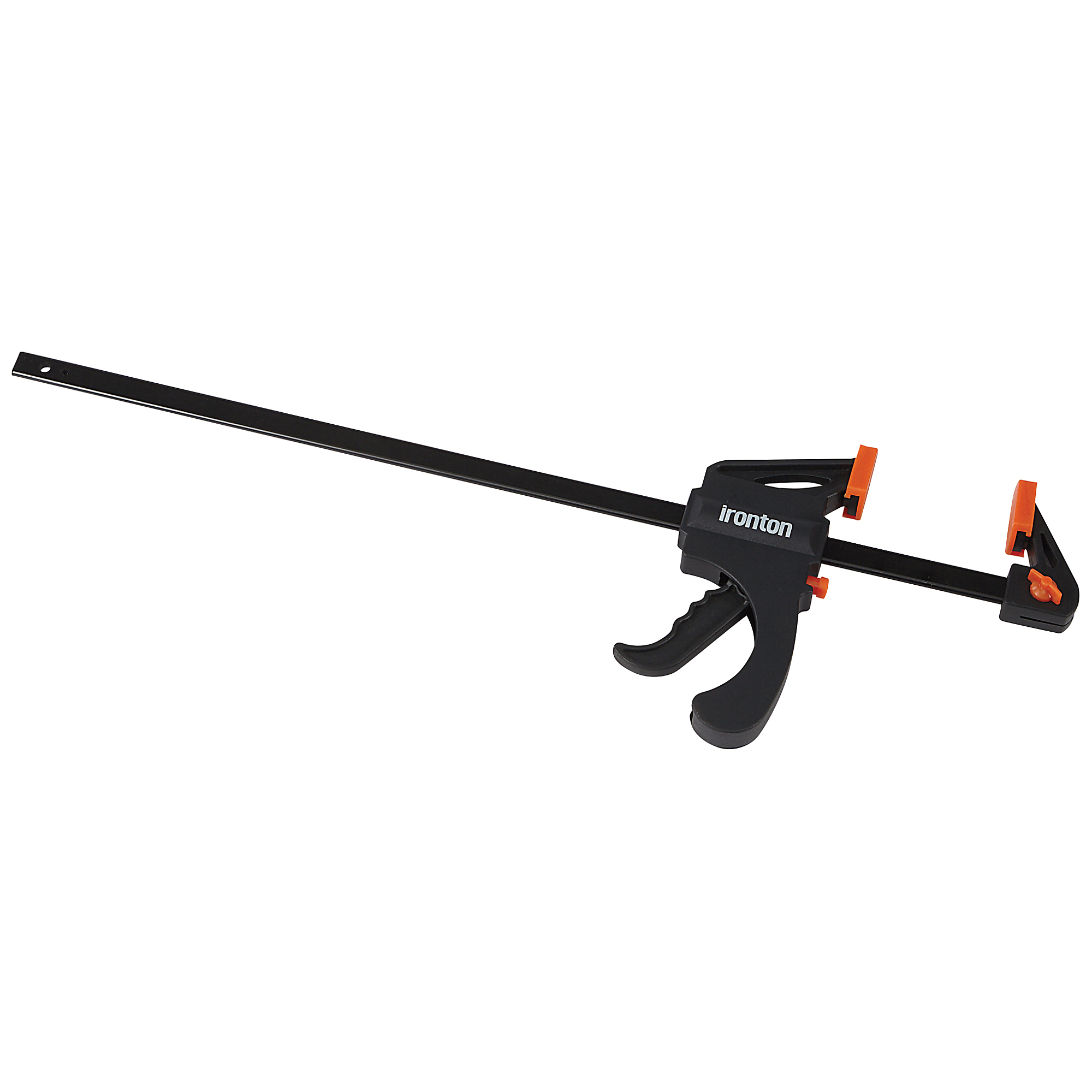 Ironton 18in. Ratcheting Bar Clamp/Spreader, 490-Lb. Clamping Pressure, 17.7in. Opening